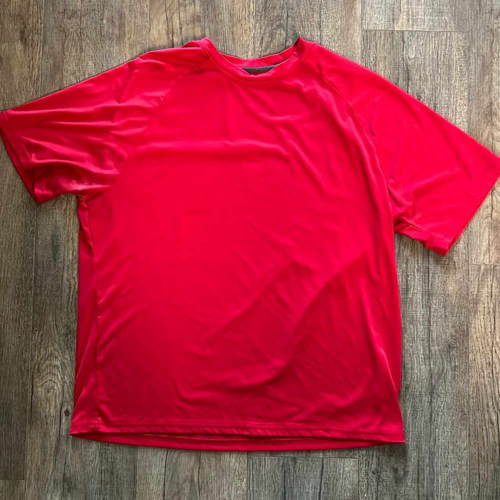Men’s Red Athletic Tee-Large